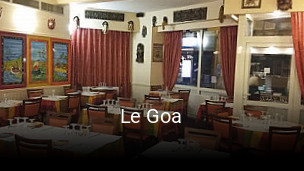 Réserver une table chez Le Goa maintenant