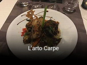 L'arto Carpe réservation de table