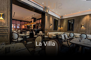 La Villa réservation de table