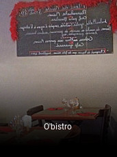 O'bistro réservation de table