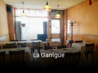 La Garrigue réservation de table