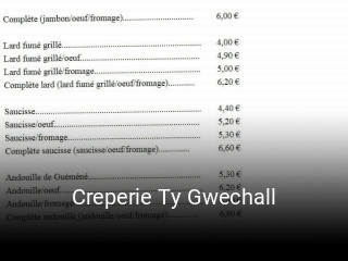 Creperie Ty Gwechall réservation en ligne