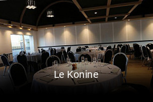 Le Konine réservation de table