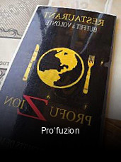Pro'fuzion réservation en ligne