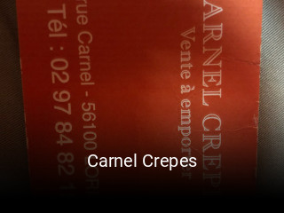 Carnel Crepes réservation en ligne