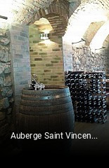 Auberge Saint Vincent réservation de table