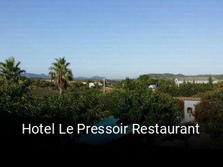 Hotel Le Pressoir Restaurant réservation