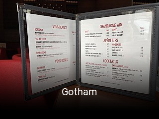 Gotham réservation de table