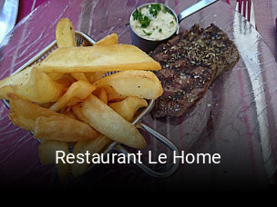 Restaurant Le Home réservation