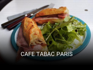 CAFE TABAC PARIS réservation de table
