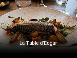 Réserver une table chez La Table d'Edgar maintenant