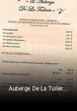 Réserver une table chez Auberge De La Tuilerie maintenant