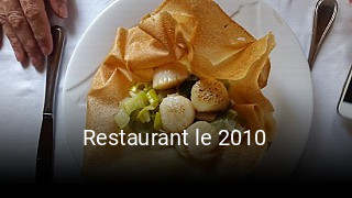 Restaurant le 2010 réservation de table