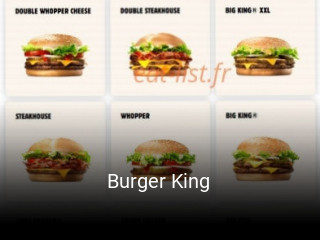 Burger King réservation en ligne