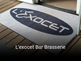 Réserver une table chez L'exocet Bar Brasserie maintenant