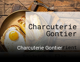 Charcuterie Gontier réservation de table
