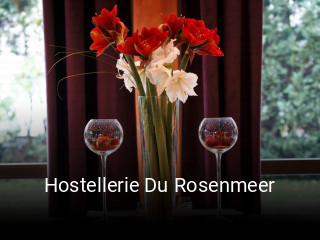 Hostellerie Du Rosenmeer réservation de table