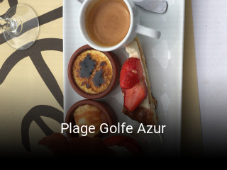Plage Golfe Azur réservation de table