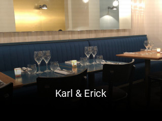 Karl & Erick réservation de table