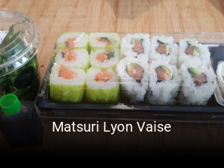 Réserver une table chez Matsuri Lyon Vaise maintenant