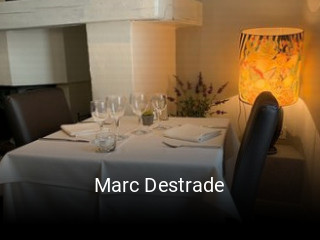 Marc Destrade réservation de table