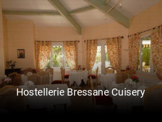 Hostellerie Bressane Cuisery réservation de table