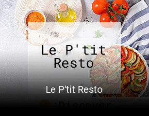 Le P'tit Resto réservation en ligne