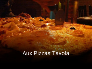 Aux Pizzas Tavola réservation