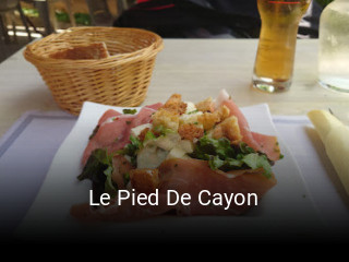 Le Pied De Cayon réservation de table