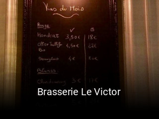 Brasserie Le Victor réservation en ligne