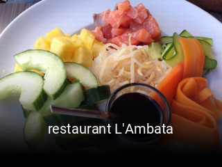 restaurant L'Ambata réservation de table
