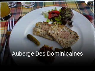 Auberge Des Dominicaines réservation de table
