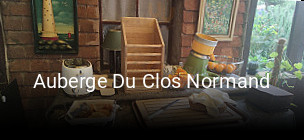 Auberge Du Clos Normand réservation en ligne