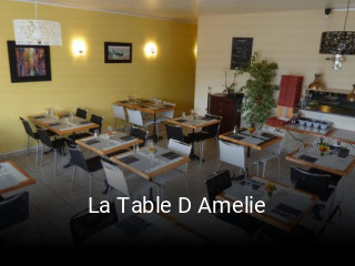 La Table D Amelie réservation de table