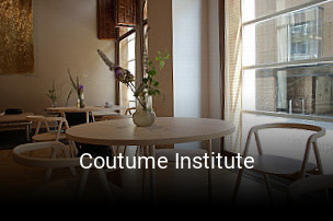 Coutume Institute réservation de table