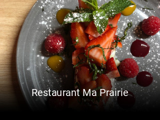 Restaurant Ma Prairie réservation de table