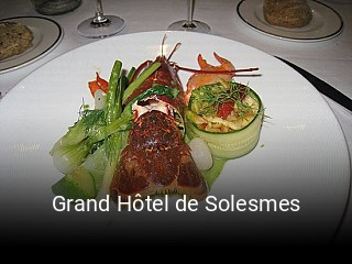Grand Hôtel de Solesmes réservation de table