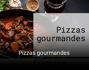 Pizzas gourmandes réservation en ligne