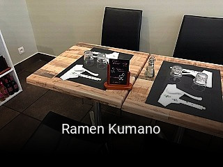 Ramen Kumano réservation de table