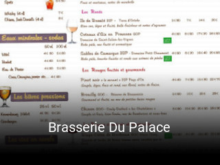 Brasserie Du Palace réservation de table