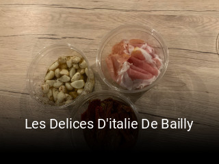 Les Delices D'italie De Bailly réservation de table