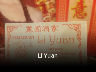 Li Yuan réservation en ligne