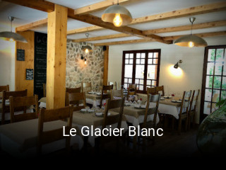 Le Glacier Blanc réservation de table