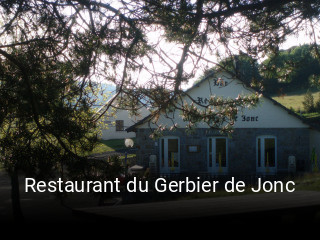 Restaurant du Gerbier de Jonc réservation de table