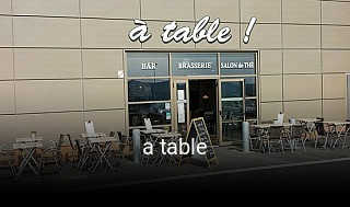 a table réservation de table