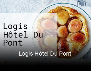 Logis Hôtel Du Pont réservation de table