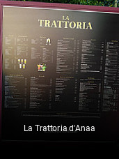 La Trattoria d'Anaa réservation de table