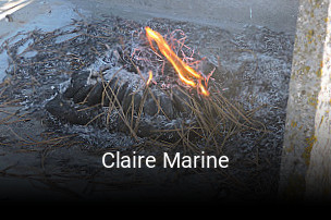 Claire Marine réservation de table