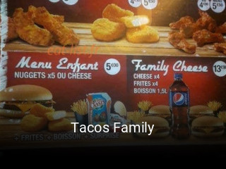 Tacos Family réservation de table