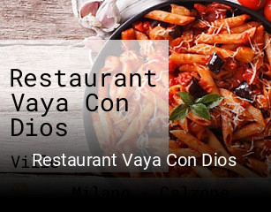 Restaurant Vaya Con Dios réservation en ligne